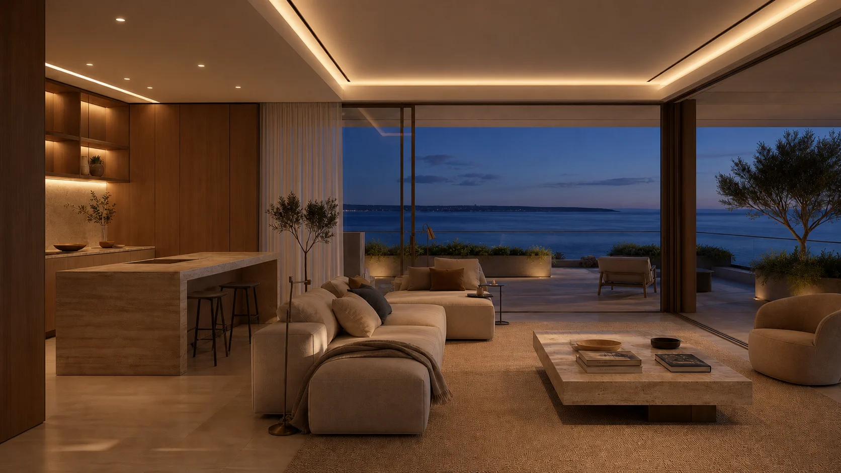 Azure Line Residence — Nacht
